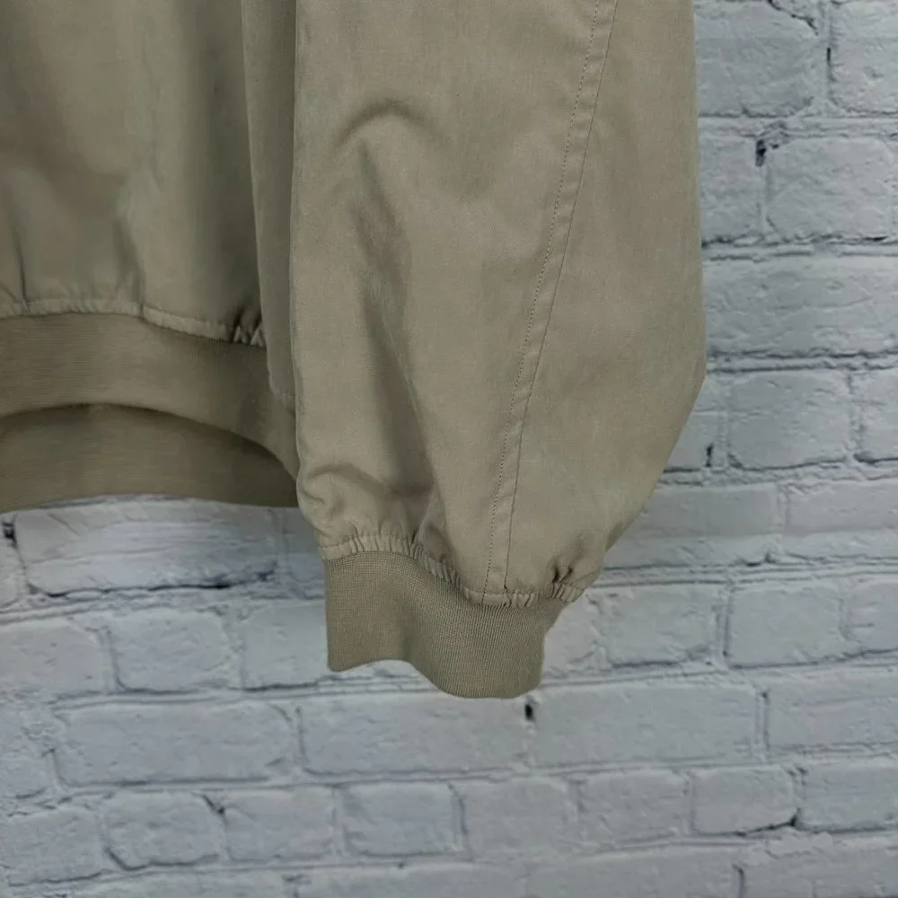 Mg Golf Mens V-Neck‎ Pullover Windshirt, Size Small, Sand Color